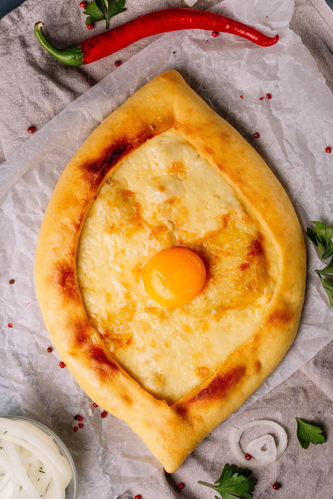 Khachapuri (Georgian Cheese Bread)